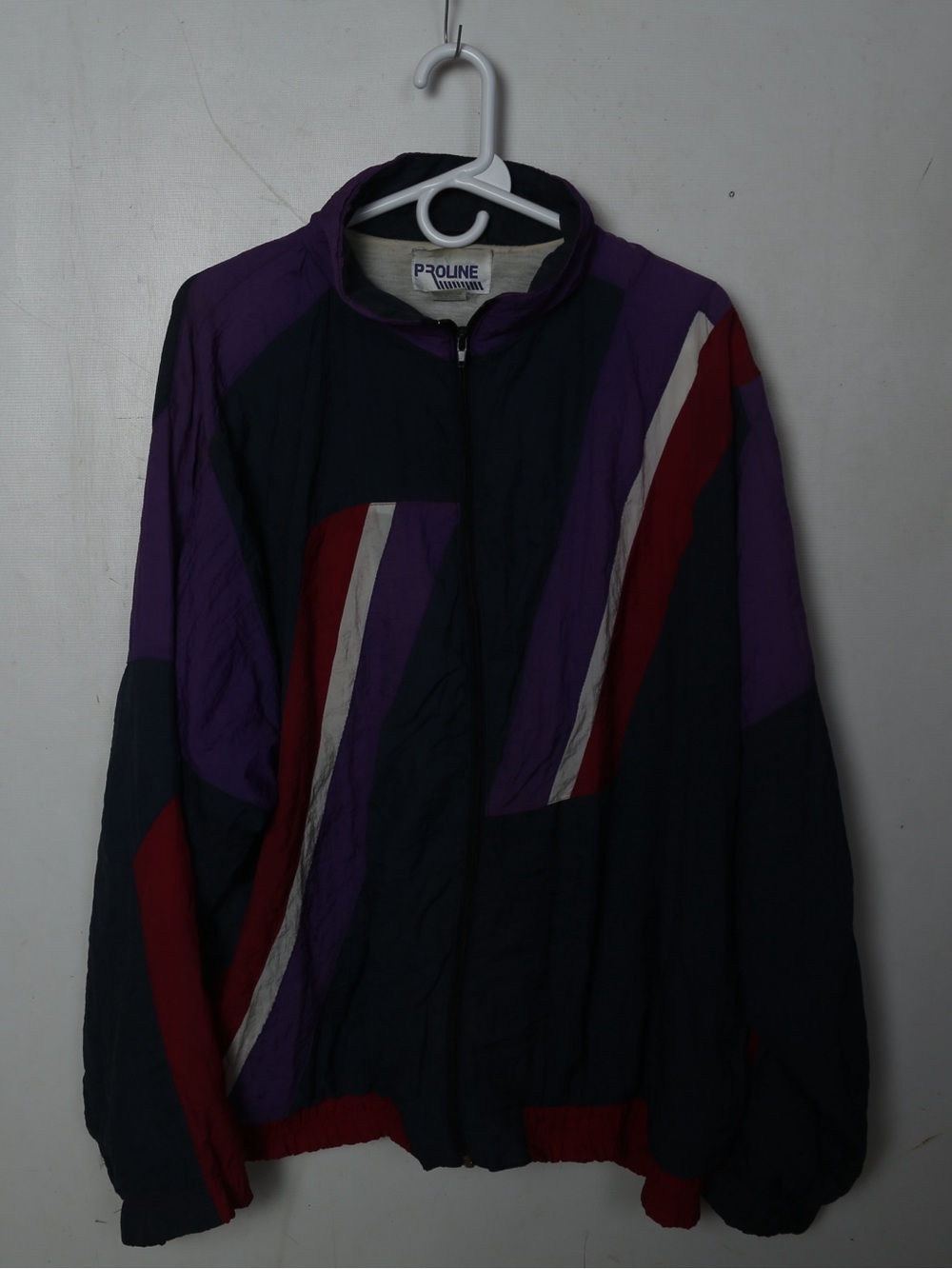 Proline Men's Vintage Purple & Navy Windbreaker Jacket